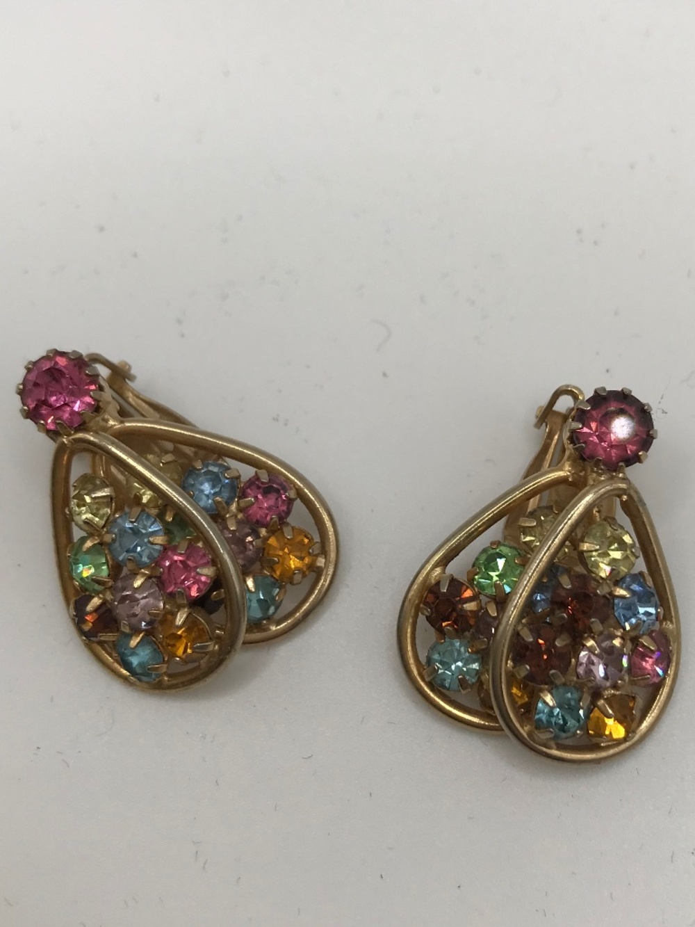 Vintage Judy Lee butterfly earrings signed